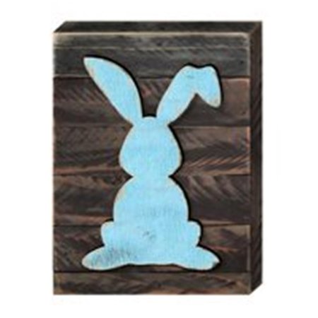 DESIGNOCRACY Vintage Rabbit Art on Board Wall Decor 98134308